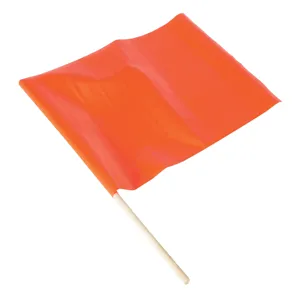 VESTIL CCONE-FLAG Optional Traffic Control Flag, Orange | AG7PGU