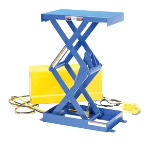 VESTIL EHLTSD1628-1-35 Double Shorty Narrow Scissor Lift Table, 16 Inch x 28 Inch Size | AG7RJV