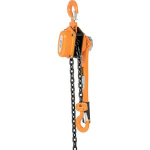 VESTIL ELH-30-5 Economy Lever Hoist, 5 Feet Chain, 3000 Lb. Capacity, Orange, Steel | AG7RMD