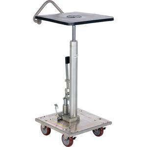 VESTIL HT-02-1616A-PSS Hydraulic Post Table, Partial Stainless Steel 200 Lb. Capacity, 16 x 16 Inch Size | AG7UKB
