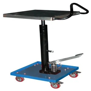 VESTIL HT-02-1616A Hydraulic Post Table, 200 Lb. Capacity, 16 x 16 Inch Size | AG7UKA