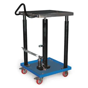 VESTIL HT-05-1818A Hydraulic Lift Table, 18 x 18 x 49 Inch Size | AE2RHB 4ZD20