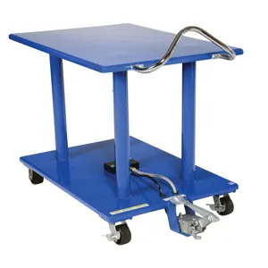 VESTIL HT-20-3042 Hydraulic Post Table, 2000 Lb. Capacity, 30 x 42 Inch Size | AG7UKM