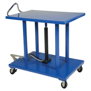 VESTIL HT-20-3248 Hydraulic Post Table, 2000 Lb. Capacity, 32 x 48 Inch Size | AG7UKN