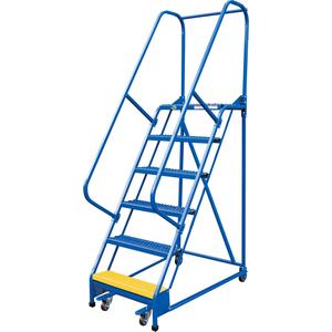 VESTIL LAD-PW-18-6-G Standard Slope Ladder, Grip Strut, 16.8125 Inch Size, 6 Step | AG7VBW