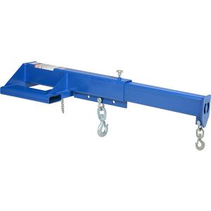 VESTIL LMS-EBT-46-8 Telescoping Shorty Lift Boom, Blue / Yellow, 8000 Lb. Capacity | AG7VVR