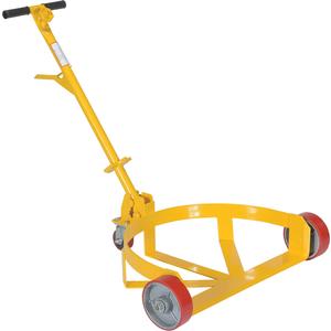 VESTIL LO-DC-PU Low Profile Drum Dolly, 1200 Lb. Capacity, Yellow | AG7VWK