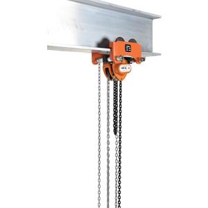 VESTIL LOW-2G Low Headroom Chain Hoist, Trolley Gear, 2000 Lb. Capacity | AG7VWU