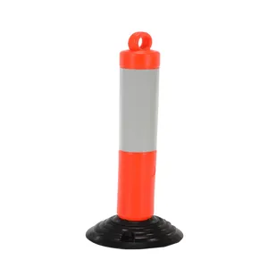 VESTIL OPBOL-31 Plastic Bollard, 31.5 Inch Height, Orange | AG7WNM