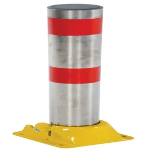 VESTIL PARK-P-108-FD-SS Fold Down Bollard, Stainless, 4-1/4 Inch Dia. | AG7WTH