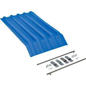 VESTIL PLID-H-25-BU Blue Poly Lid, Size 0.25 Style H Hopper | AG7XEN