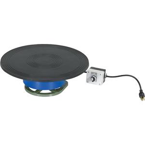 VESTIL PT-250 Clockwise Powered Turntable, 250 Lb. Capacity, Blue | AG7XRL