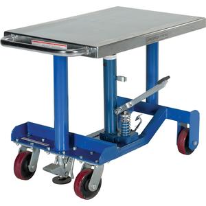 VESTIL PT12-10 Post Lift Table, 1000 Lb. Capacity, Low Profile | AG7XRH