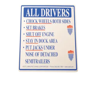 VESTIL SAJ-1012 Beware Instruction Sign, Aluminium Driver | AG7YFH