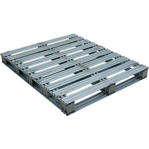 VESTIL SPL-4048 Galvanised Finished Steel Pallet, 40 x 48 Inch Size | AG7ZAU