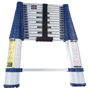 VESTIL TLAD-15-1 Telescopic Ladder, 6 Inch Size, 15 Feet 250 Lb. Capacity | AG8AUX