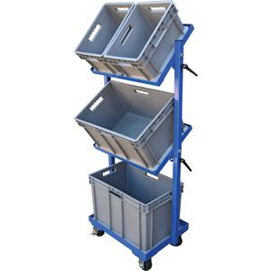 VESTIL TSCT-3B Multi-tier Cart, 3 shelf, 3 Basket, 200 Lb. Capacity | AG8BEK