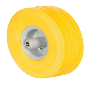 VESTIL UFYL-10-WHL-58 Urethane Wheel, 5/8 Inch Bearing, Yellow | AG8BGE