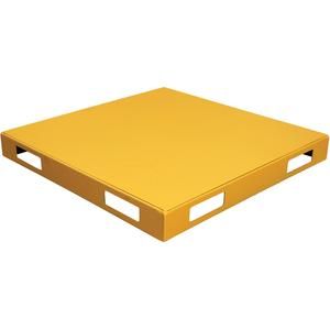 VESTIL V-4 Versa Rack Base Only, No Post, 8 Inch x 2-1/2 Inch Fork Pockets, 4000 Lb. Capacity, Yellow | AG8BJR