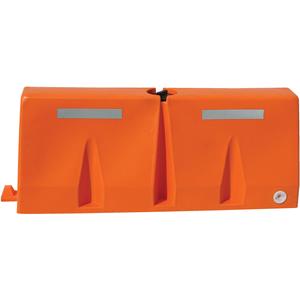 VESTIL VTB-5-O Traffic Barrier, 5 Ft Wide, Orange Strip | AG8CBU