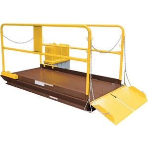 VESTIL WL-100-10-610 Premium Truck Scissor Dock Lift, 10000 Lb. Capacity, 6 Feet x 10 Feet, Steel | AG8CEL