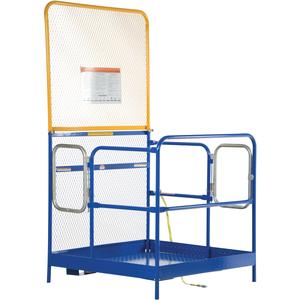 VESTIL WP-3636-84B-DD Work Platform With 2 Door Entry, 36 x 36 Inch Size, 1000 lb., Blue, Steel | AG8CHV