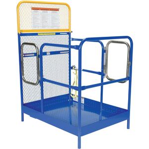 VESTIL WP-3648-DD Work Platform With 2 Door Entry, 36 x 48 Inch Size, 1000 lb., Blue, Steel | AG8CJE