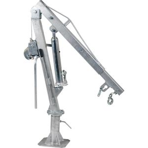 VESTIL WTJ-2-G Galvanized Steel W Inch Truck Jib Crane, 500 Lb. Extended Capacity, Gray | AG8CNK