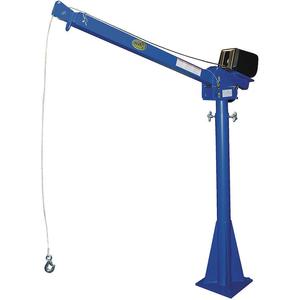 VESTIL WTJ-20-4-AC Steel AC Powered Jib Crane, 4-7 Feet Boom, 2000 Lb. Capacity, Blue | AE2RDK 4ZB21