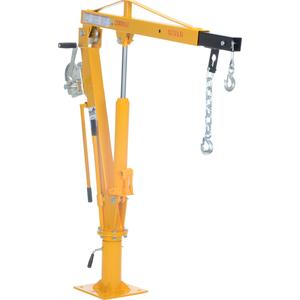 VESTIL WTJ-4 Steel W Inch Truck Jib Crane, 44 Inch Reach 1000 Lb. Extended Capacity, Yellow | AG8CNL 32W984