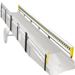 VESTIL YR-GR-36 Aluminium Yard Ramp, Optional Guard Rail, 36 Feet | AG8CTD