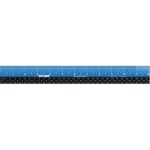 VICTOR EZ12PBL Ruler Inch Gloss White Plastic 12 Inch | AH7MCH 36WE32