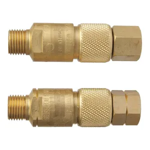 VICTOR 0656-0000 Hose Quick Connect Brass 9/16in-18 Pk2 | AF7CAU 20UJ96