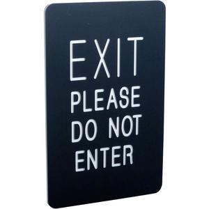 VISIONTRON 711P2-01-BK 7 x 11 Sign- Exit/exit Please Do Not Enter | AF7GHY 20YV21