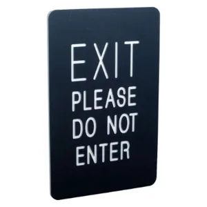 VISIONTRON 711P2-01-BK 7 x 11 Sign- Exit/exit Please Do Not Enter | AF7GHY 20YV21