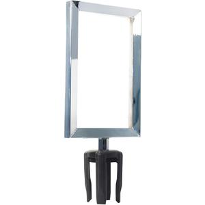 VISIONTRON FR711HDPC-CSB Sign Frame 11 Inch Height x 7 Inch Length Polished Chrome | AH9KWQ 40CK32