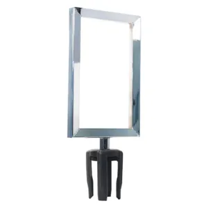 VISIONTRON FR711HDPC-CSB Sign Frame 11 Inch Height x 7 Inch Length Polished Chrome | AH9KWQ 40CK32