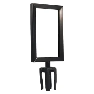 VISIONTRON FR711HDSB-CSB Sign Frame 11 Inch Height x 7 Inch Length Black | AH9KWR 40CK33