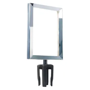 VISIONTRON FR811HDPC-CSB Sign Frame 8-1/2 Inch Length Polished Chrome | AH9KWT 40CK35