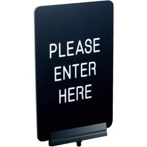 VISIONTRON SBB-711P2-02-BK Signage Engraved 11 x 7 Inch Please Enter Here | AG2EYC 31HH40