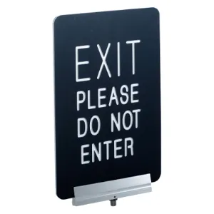 VISIONTRON SBC-711P2-01-BK Signage Engraved 11 x 7 Inch Exit Please | AG2EYD 31HH41