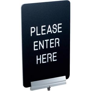 VISIONTRON SBC-711P2-02-BK Signage Engraved 11 x 7 Inch Please Enter Here | AG2EYE 31HH42