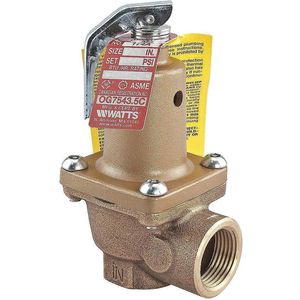WATTS 1 1/4 174A-125 Safety Relief Valve 1-1/4 Inch 125 Psi | AB8QZX 26X189