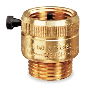 WATTS 8B Brass Vacuum Breaker, 3/4 Inch GHT, 125 psi | AE7QZW 6A766