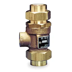 WATTS 9D-M3-1/2 Dual Check Valve, Inline, Size 1/2 Inch, Brass | AD6RWK 4A810