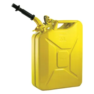 WAVIAN 2238C Gas Can 5 gallon Yellow Include Spout | AH3YRW 33UZ33