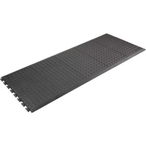 WEARWELL 502 Anti-Fatigue Mat Black 5 x 3 feet Edges Male End | AD6QZE 48Z443