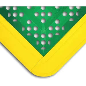 WEARWELL 546 Interlock Drainage Mat Green 2 Feet 3 Inch x 3 Feet 6 Inch | AJ2DRJ 48Z463