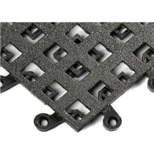 WEARWELL 561 Modular Drainage Tiles Black 18 x 18 Inch | AC3DCU 2RPR8