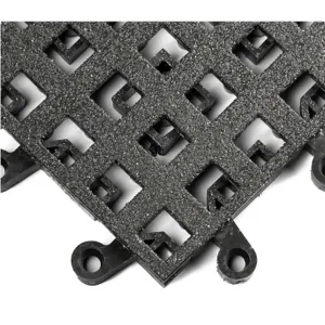 WEARWELL 561 Modular Drainage Tiles Black 18 x 18 Inch | AC3DCU 2RPR8